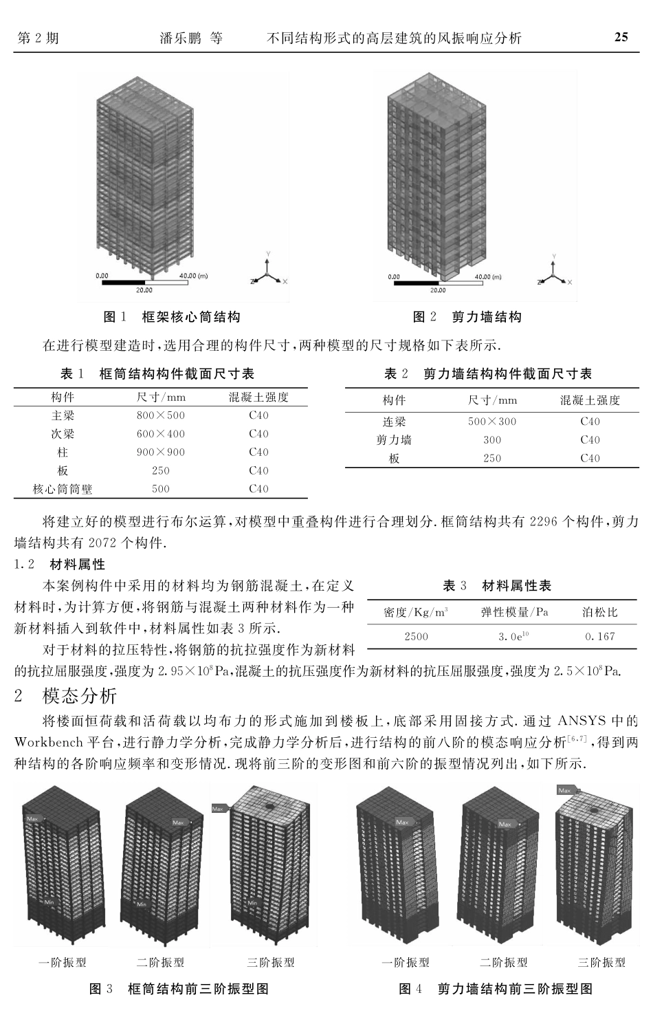 不同结构形式的高层建筑的风振响应分析.pdf_第2页