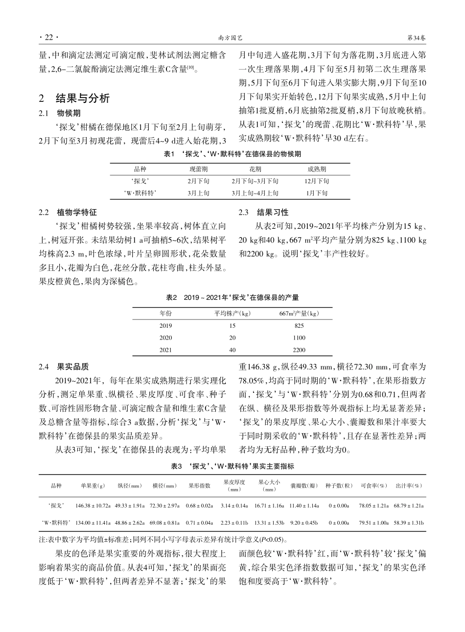 ‘探戈’在广西百色市德保县的引种表现.pdf_第2页