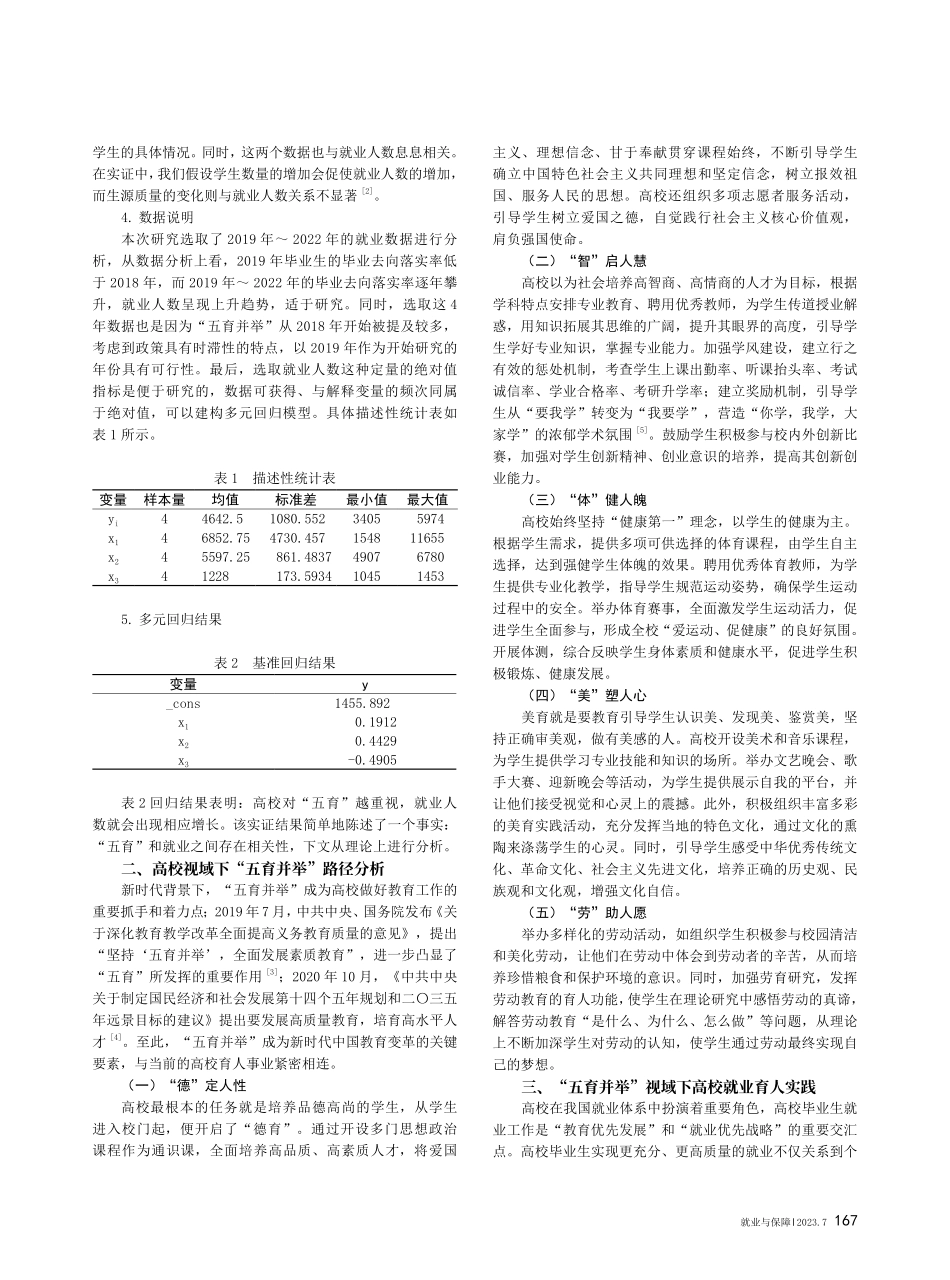 “五育并举”视域下高校就业育人的应用研究.pdf_第2页