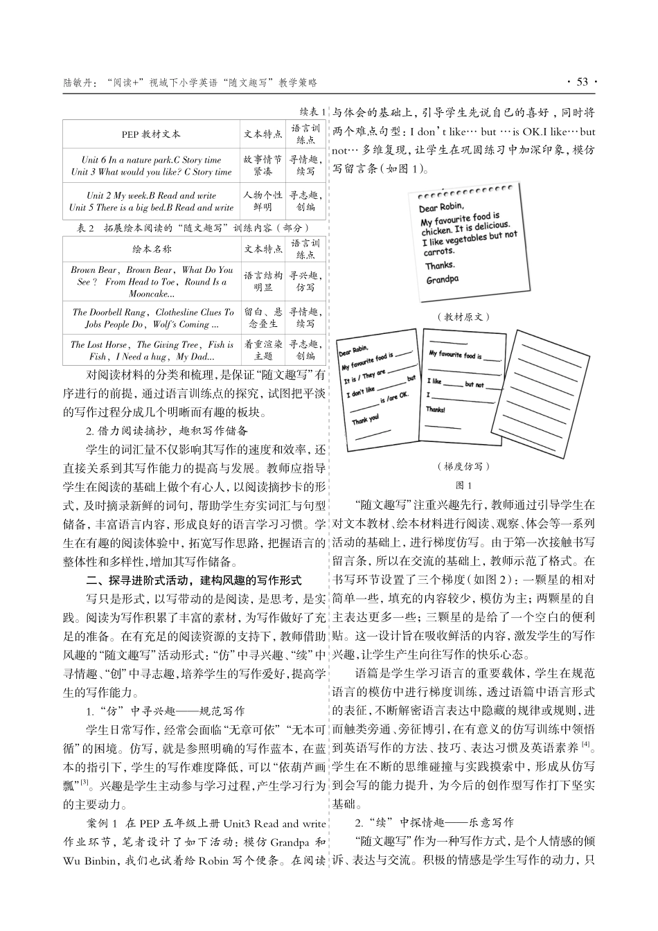 “阅读%2B”视域下小学英语“随文趣写”教学策略.pdf_第2页