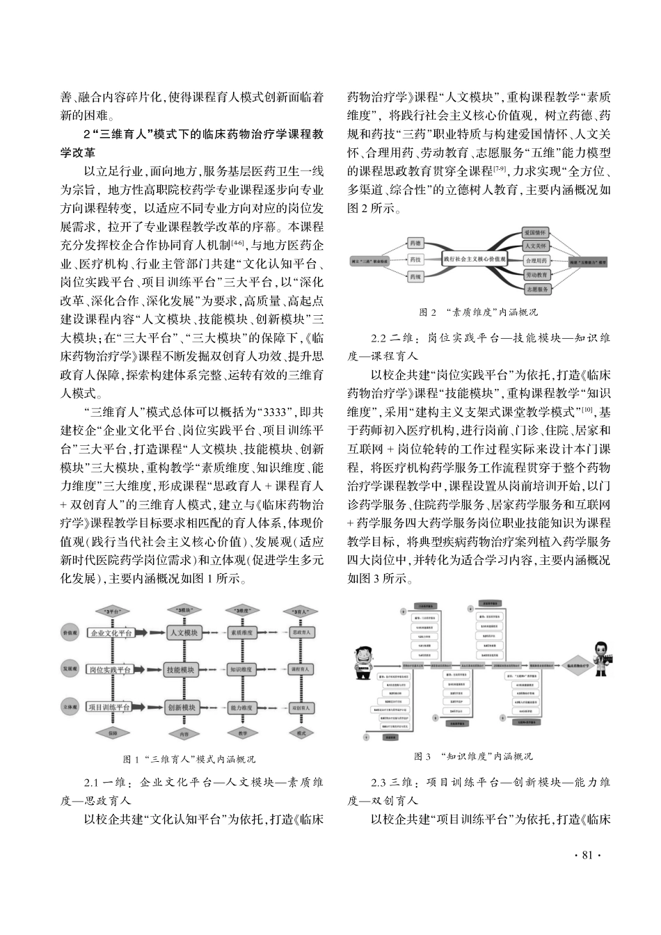 “三维育人”模式下的《临床药物治疗学》课程教学改革探索.pdf_第2页