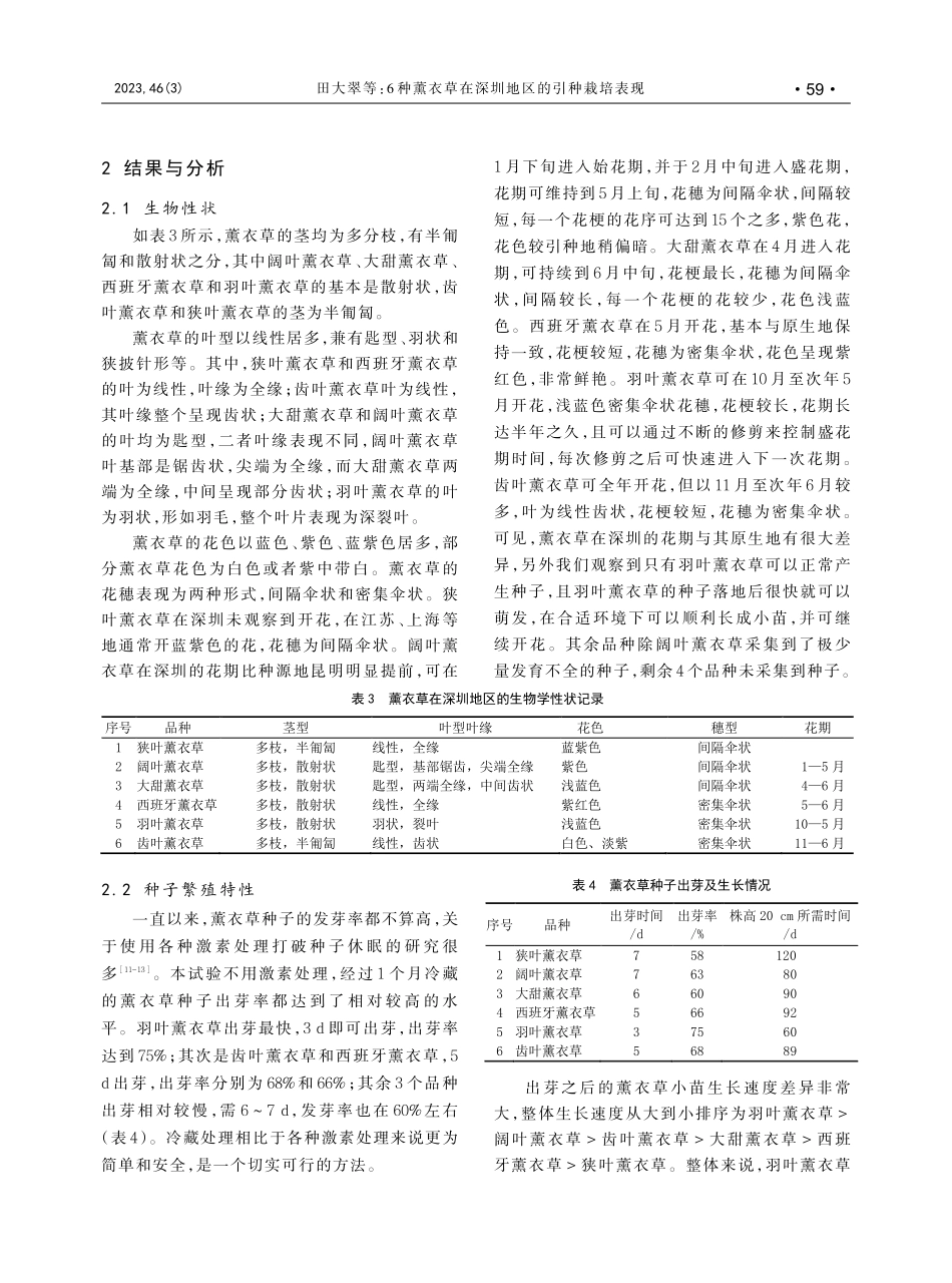 6种薰衣草在深圳地区的引种栽培表现.pdf_第3页
