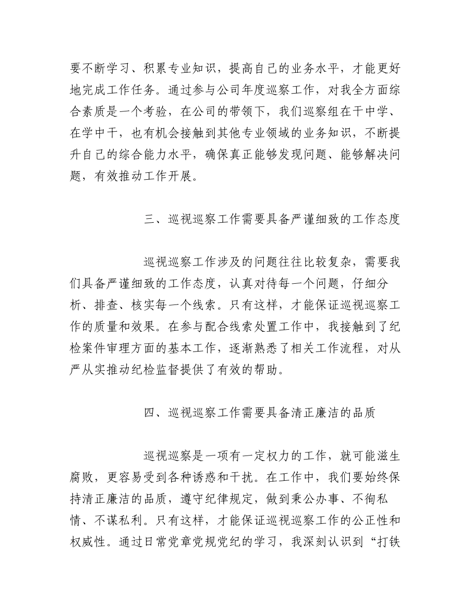 2023年（2篇）巡视巡察工作感悟体会征文.docx_第2页