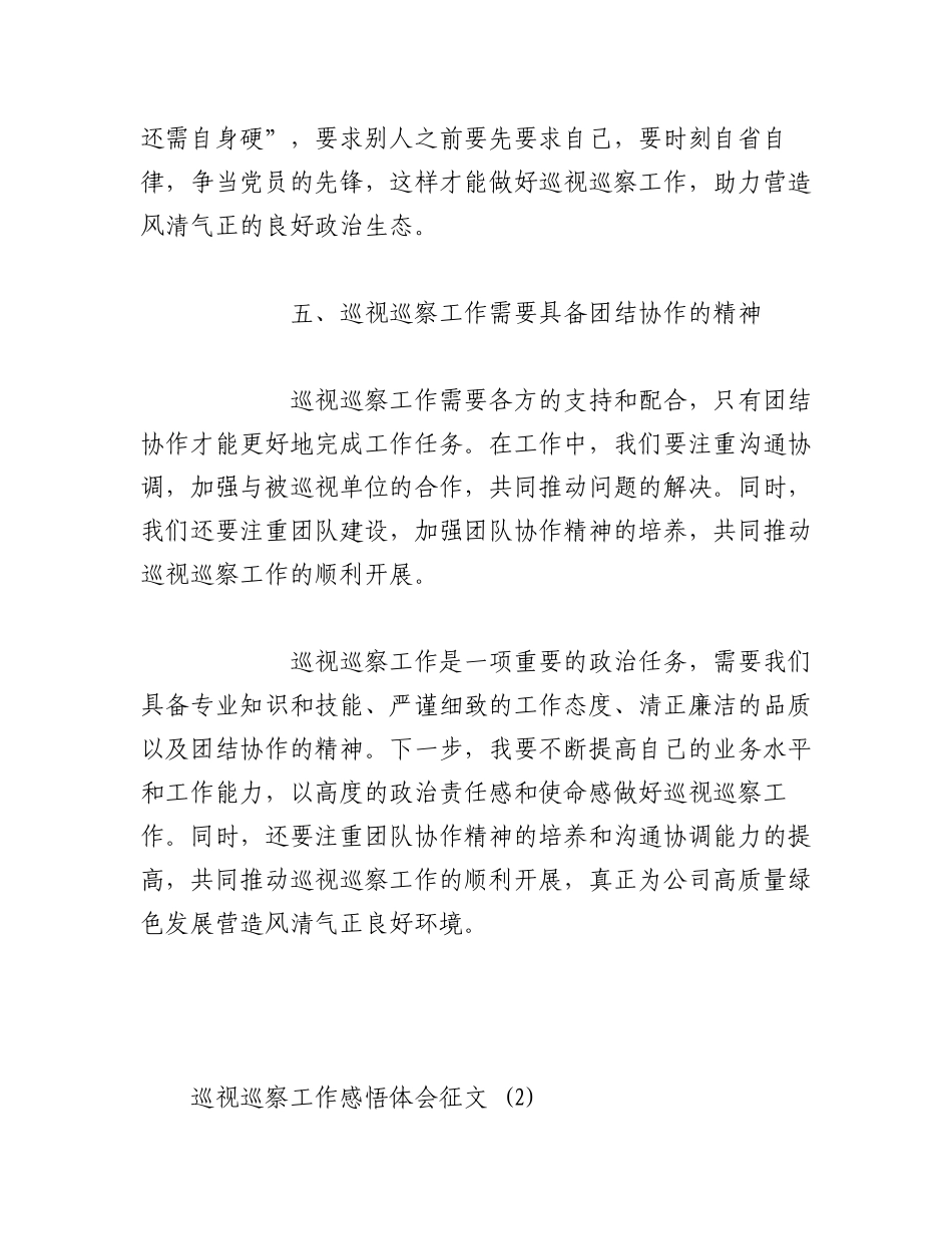 2023年（2篇）巡视巡察工作感悟体会征文.docx_第3页