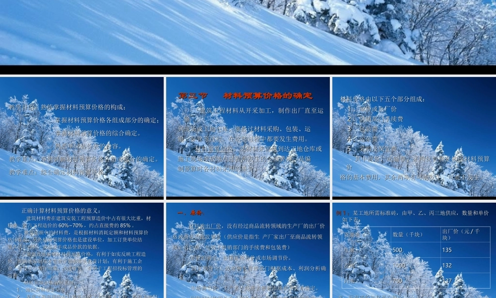 材料预算价格的确定.ppt