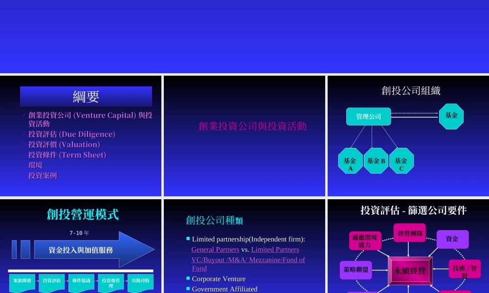 投資公司如何作投資評估.ppt