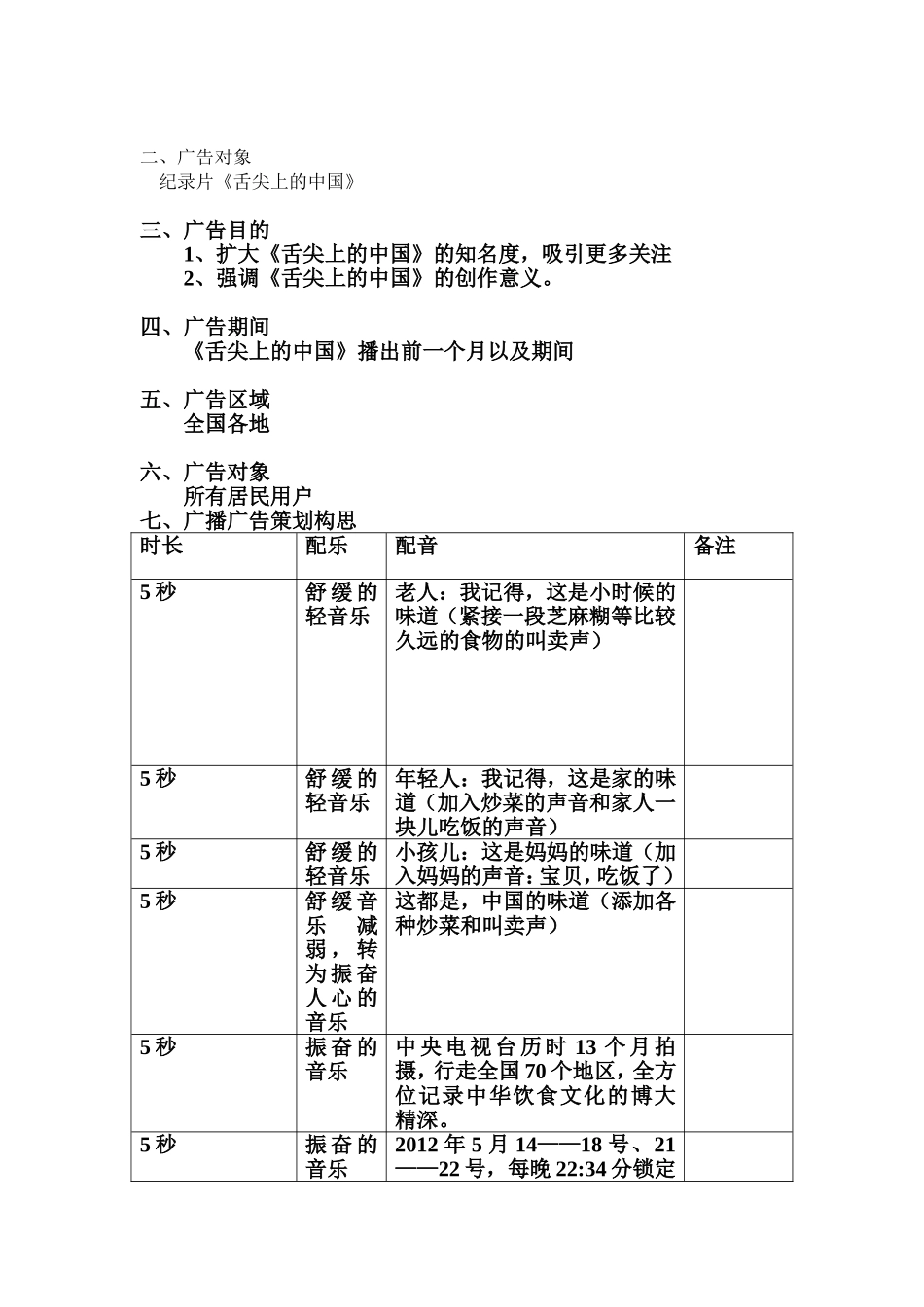 《舌尖上的中国》广播广告策划文案.doc_第2页