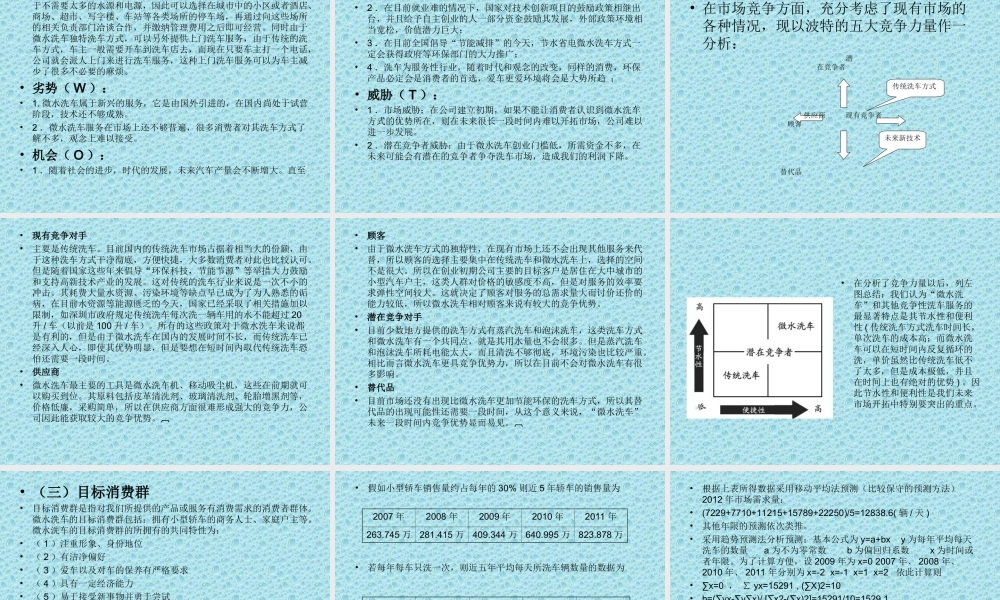 72页超完整速腾汽车美容公司创业计划书.ppt