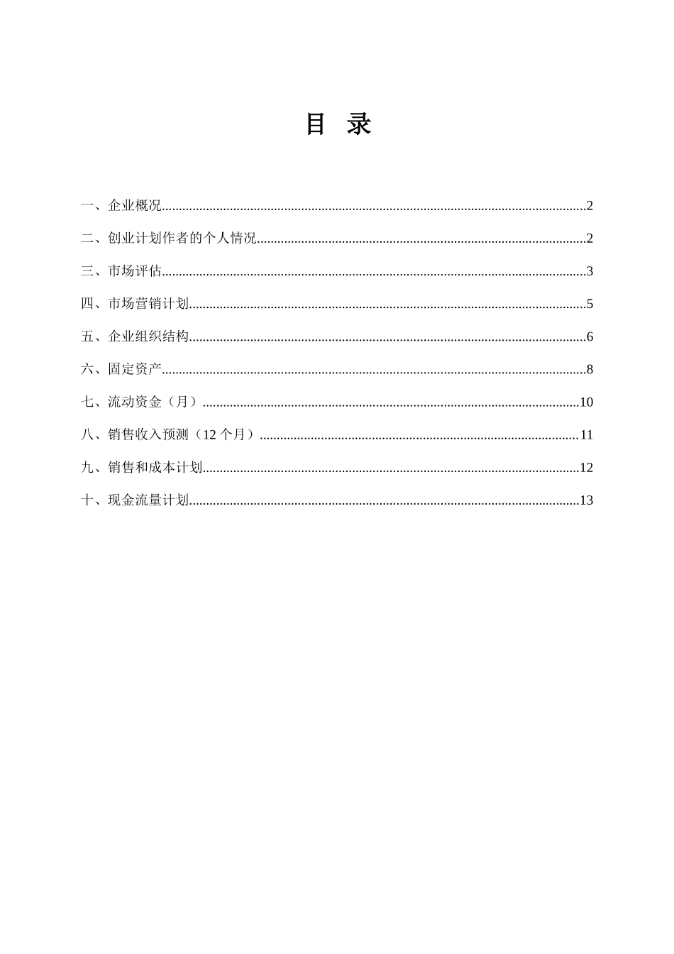 创业计划书评分标准及计划书.doc_第2页