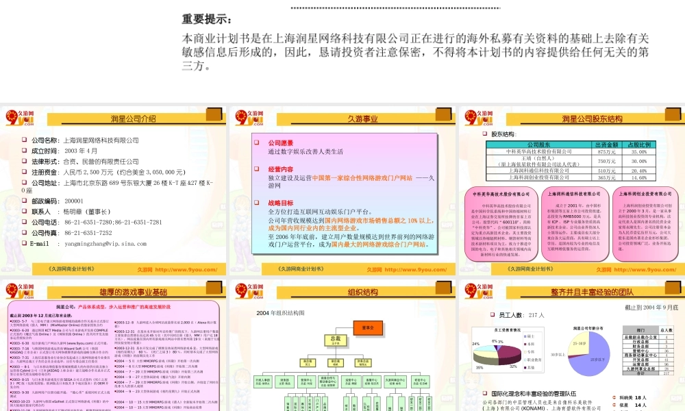 大型游戏商业计划书.pptx