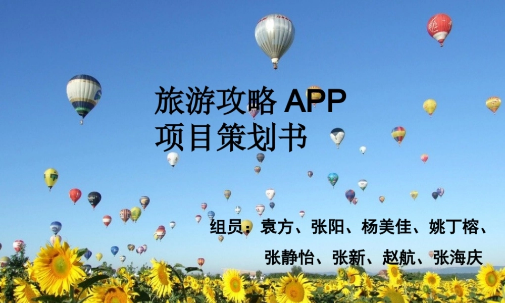 旅游攻略APP策划书.ppt