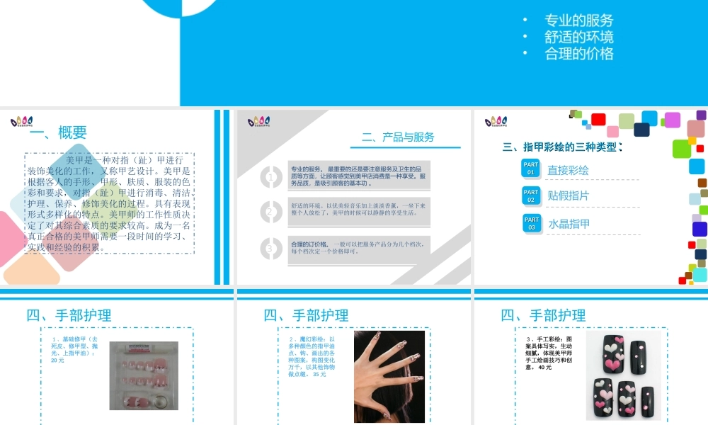 美甲店创业计划书.ppt