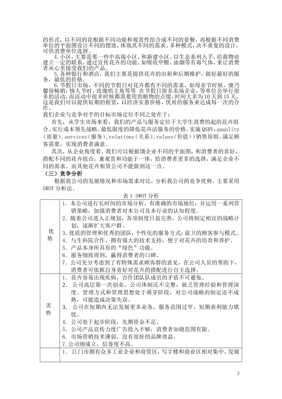 室内设计景观公司创业计划书.doc_第2页