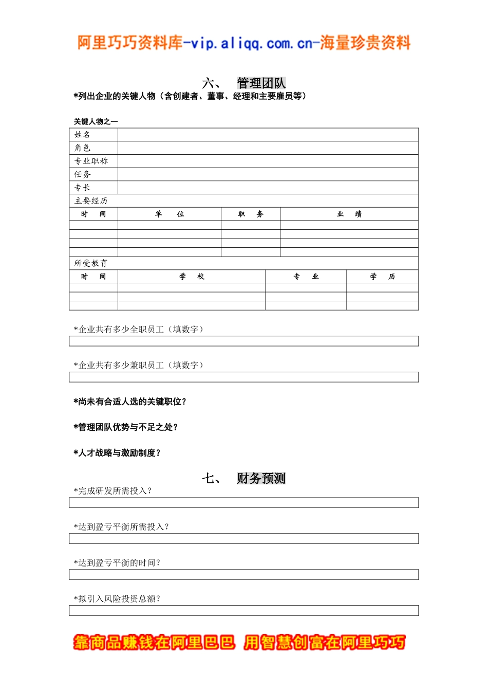 创投企业商业计划书模板.doc_第2页