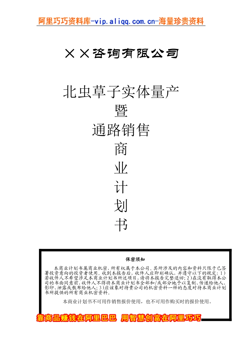 17.××咨询公司商业计划书.doc_第1页