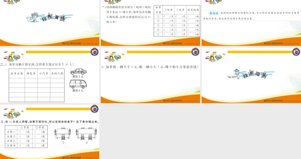 三年级上册数学（人教版）预习复习课件-第三单元：第7课时 吨的认识（2）.ppt