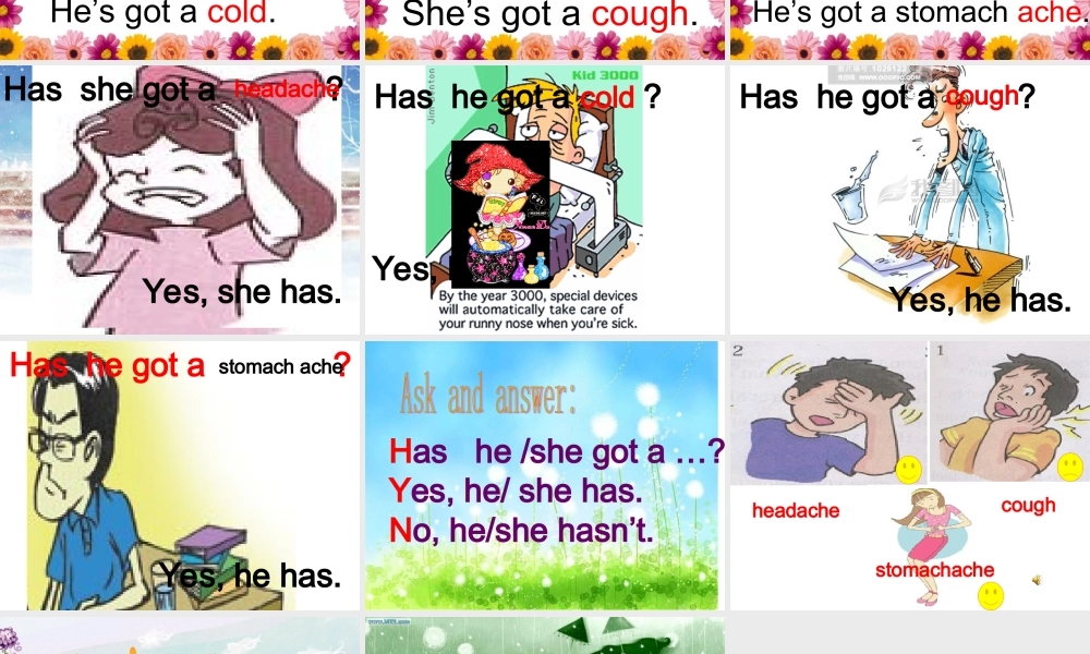 Module 7 Unit 2 She’s got a cold (3).ppt