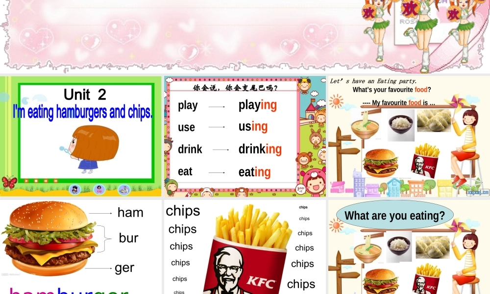 Module 1《Unit 2 I’m eating hamburgers and chips》 (2).ppt