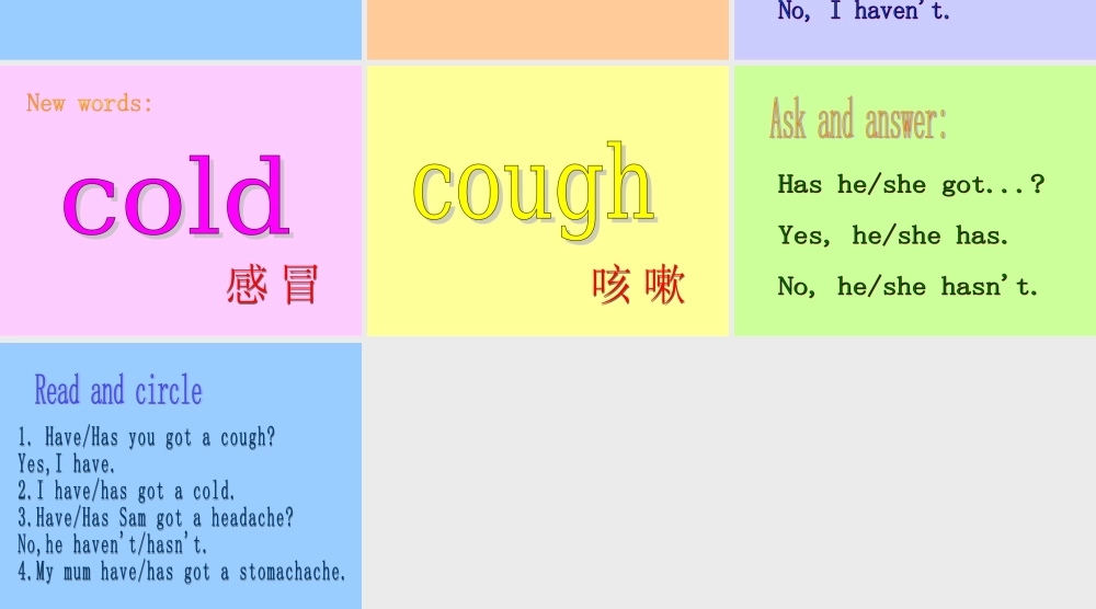 Module 7《Unit 2 She’s got a cold》ppt课件2.ppt