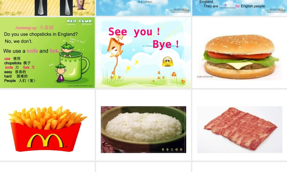 Module 1《Unit 1 Do you use chopsticks in England》 (2).ppt