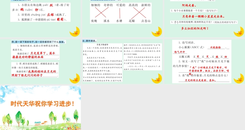 2 走月亮 课课练.pptx