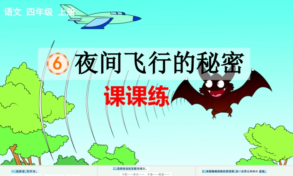 6 夜间飞行的秘密 课课练.pptx