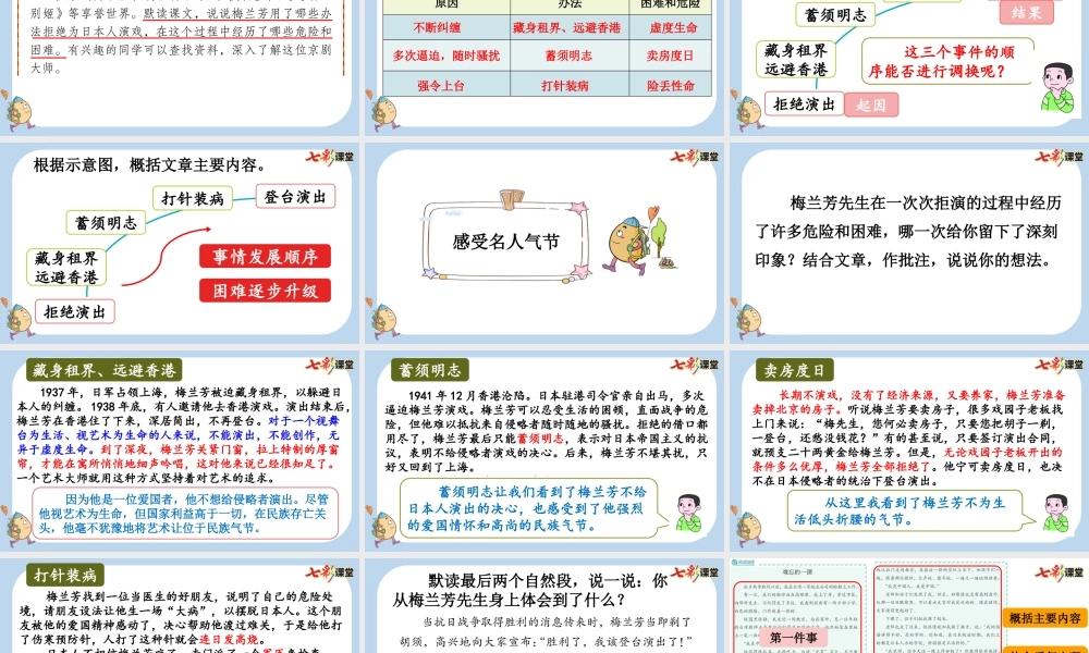 23 梅兰芳蓄须【新课标版】.pptx