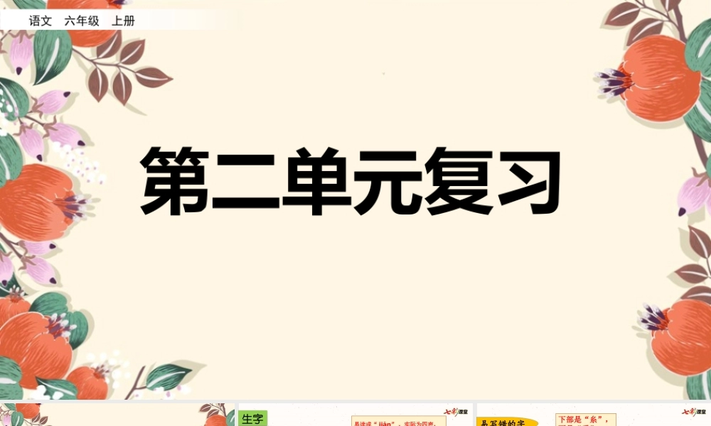 第二单元复习课件.pptx