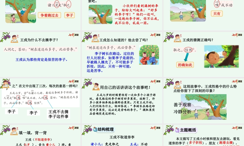 25 王戎不取道旁李【精华版】.pptx