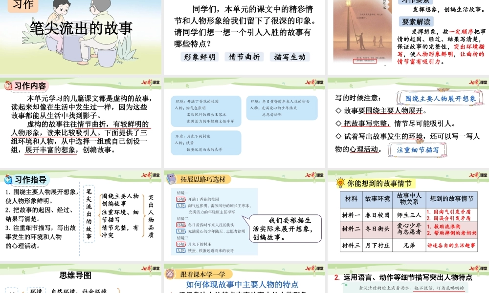 习作：笔尖流出的故事【上课课件优质版】.pptx