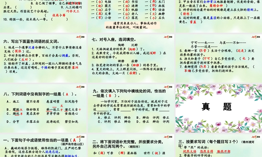 专项2：词语复习课件.pptx