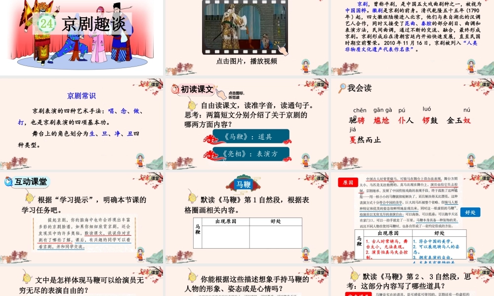 24 京剧趣谈【优质版】.pptx