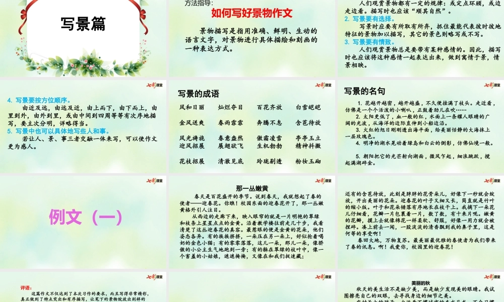 专项9：习作指导复习课件(1).pptx