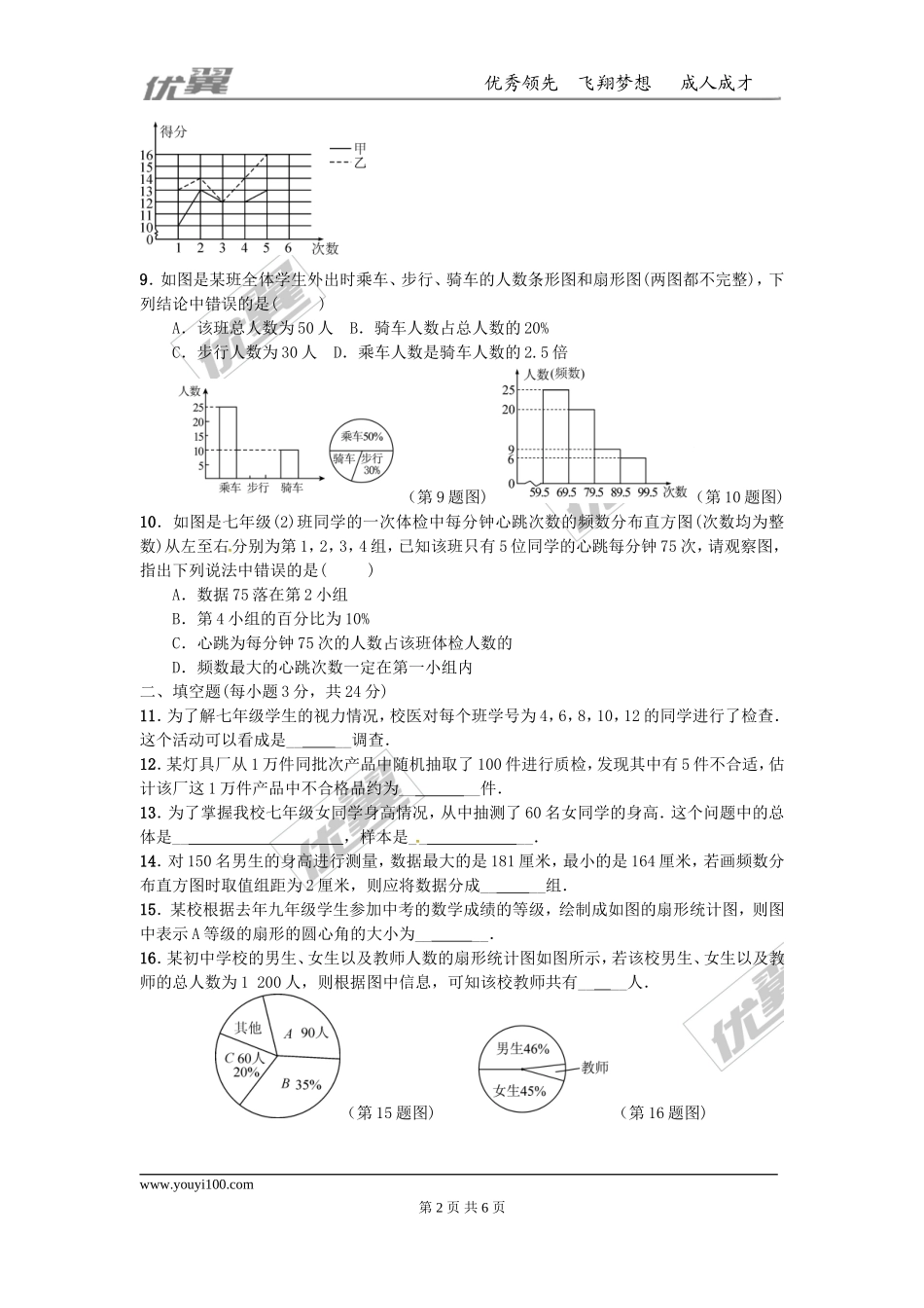第六章 数据的收集与整理周周测3（全章）.doc_第2页