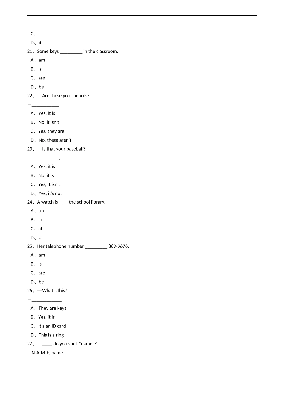 新目标版英语七年级上册Unit3Isthisyourpencil？(SectionB).docx_第3页