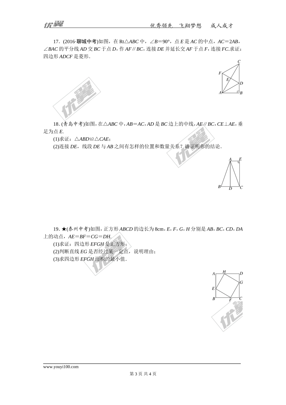 专项训练一　特殊平行四边形.doc_第3页