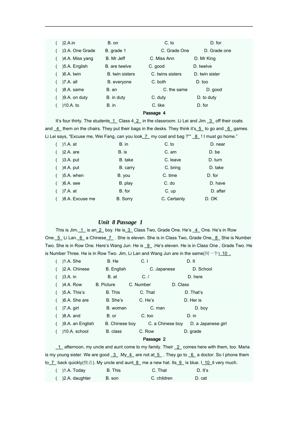完型填空专项练习题 3.doc_第2页