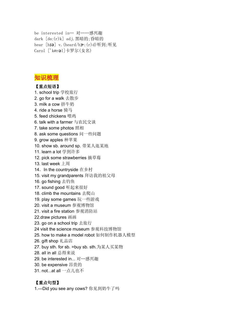 七年级英语下册Unit 11重点知识汇总.docx_第2页