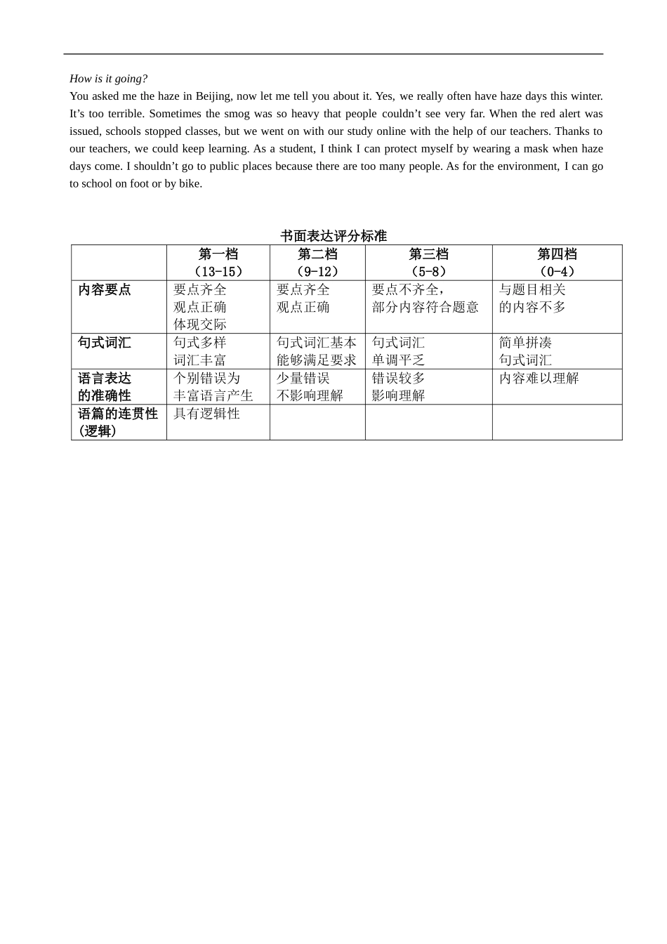 九年级上学期期末考试英语试题答案.doc_第2页