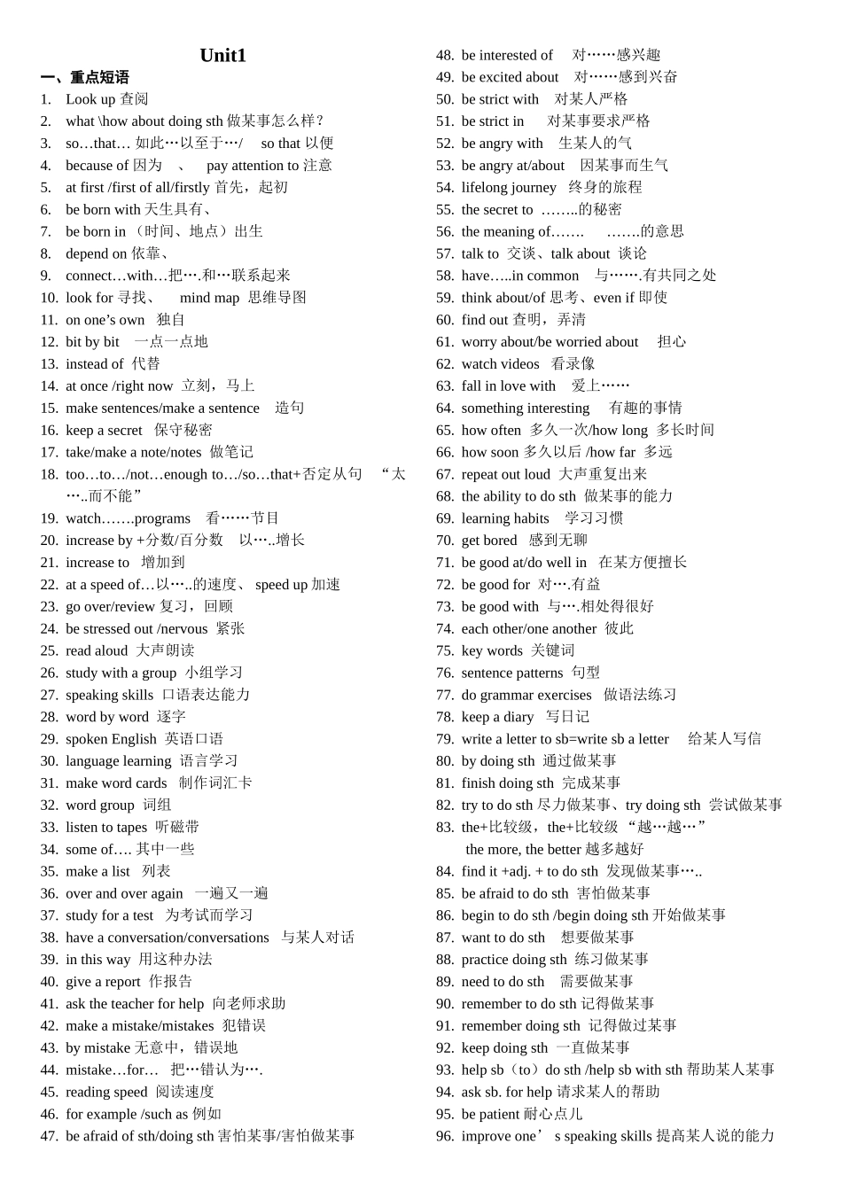 九年级英语下册复习资料.doc_第1页