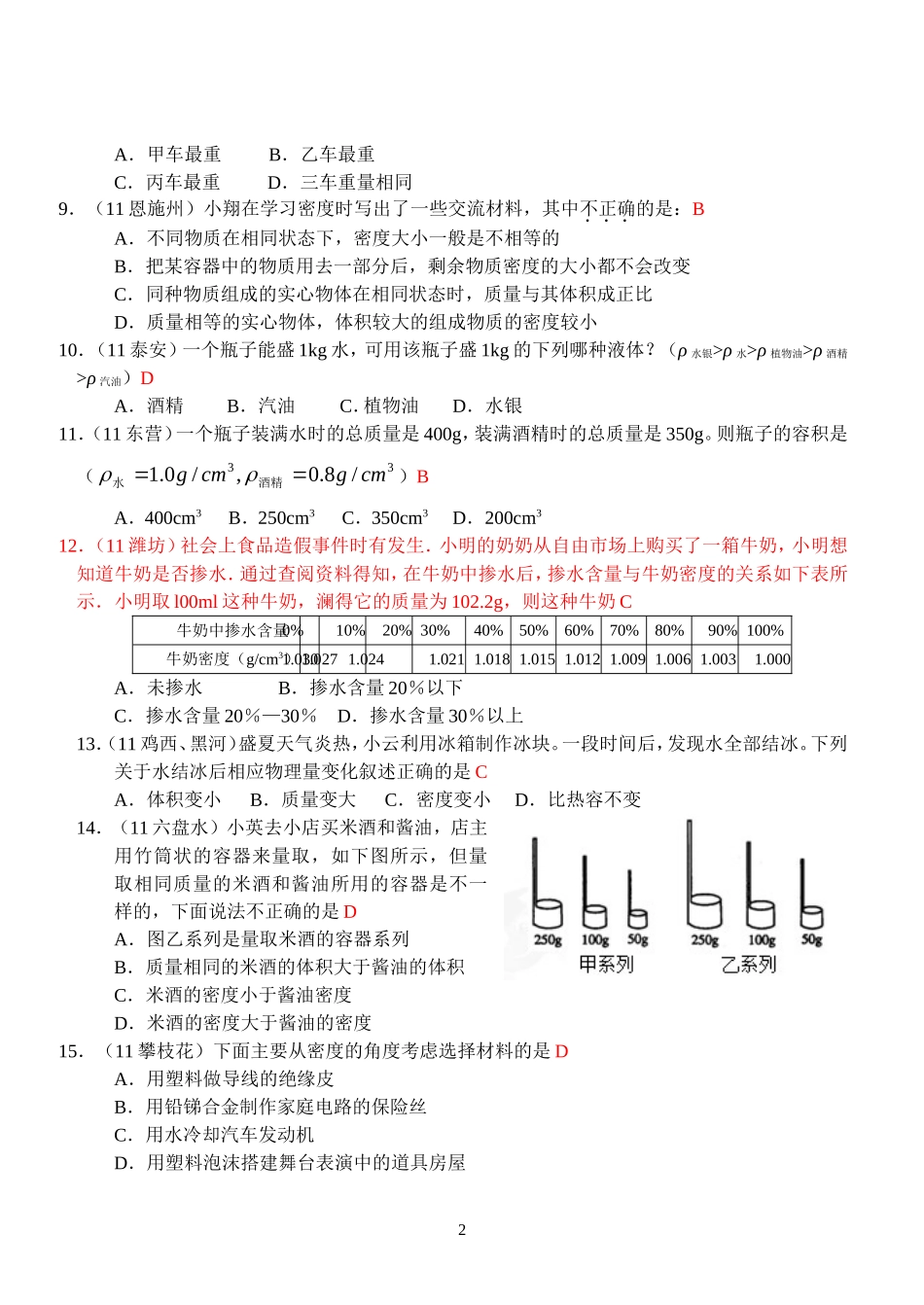 物理第6章第4节：密度与社会生活.doc_第2页