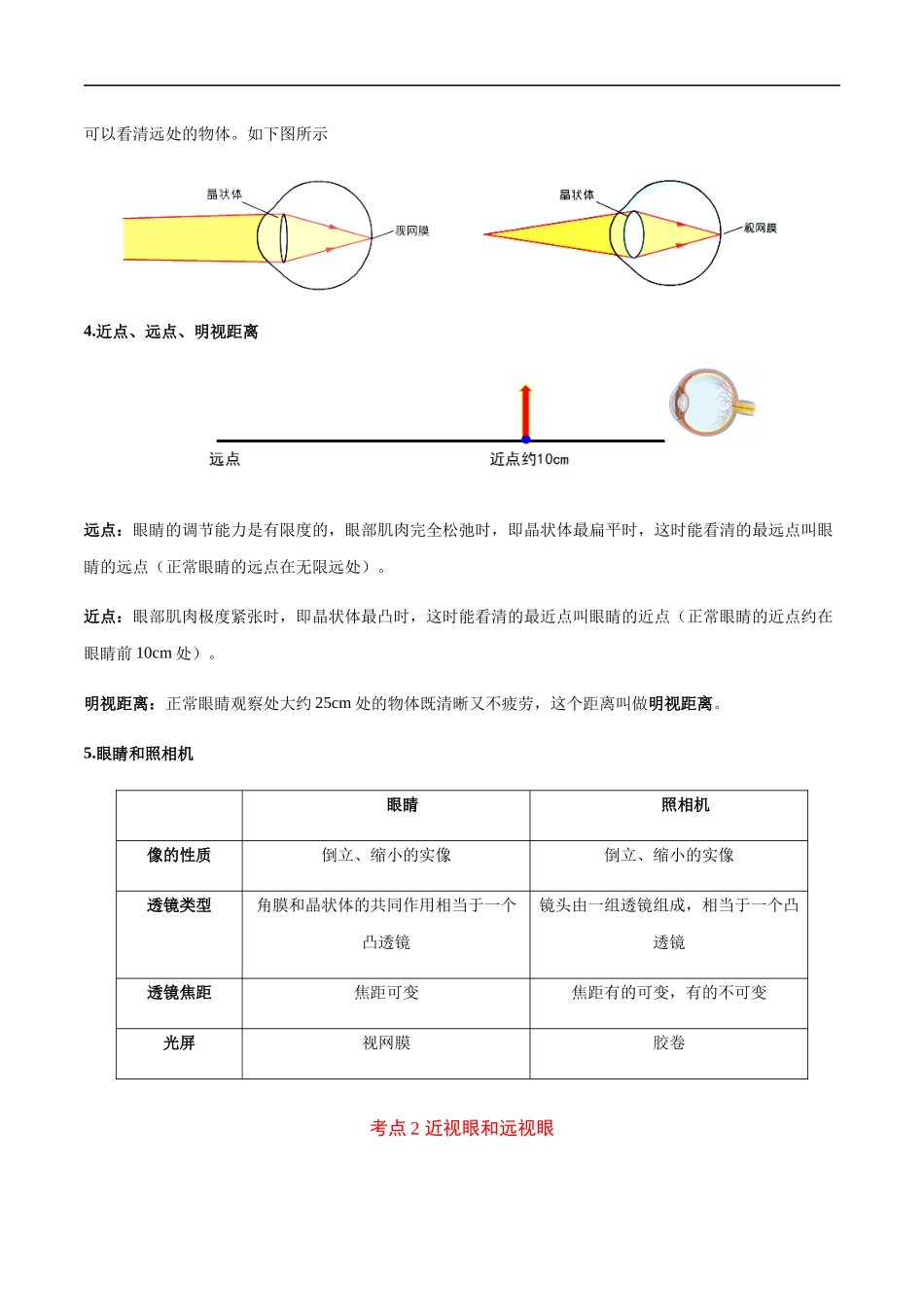 5.4 眼睛和眼镜-2020-2021学年八年级物理上册同步课堂帮帮帮（人教版）(25562732).docx_第3页