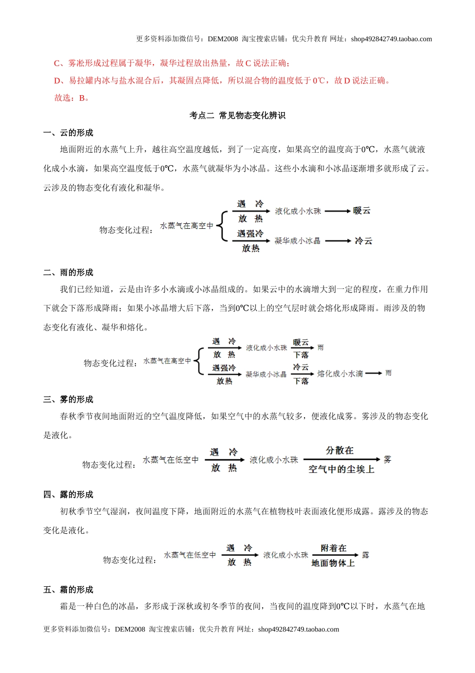 第3.4课时 升华和凝华（解析版）.doc_第3页