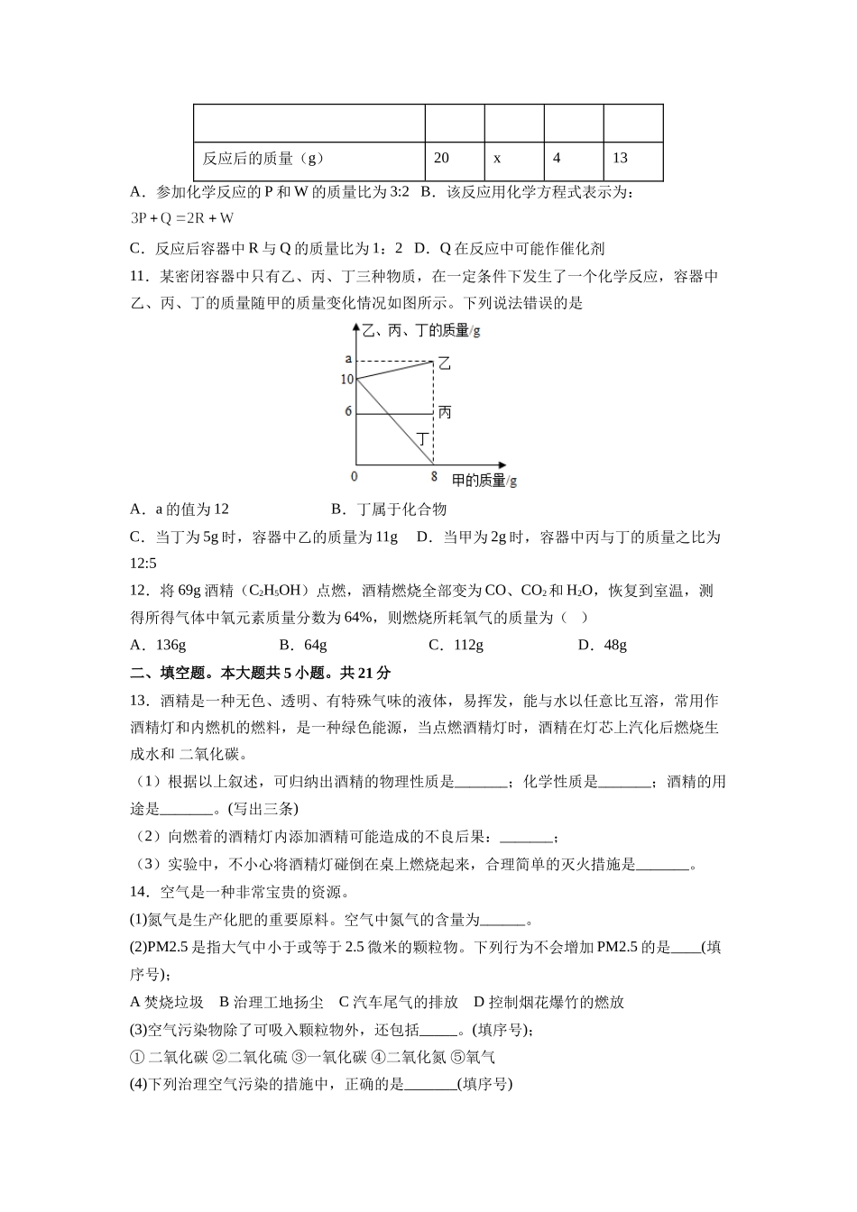 期中综合检测（第1～5单元 ）（基础过关）（人教版）（原卷版）.doc_第3页