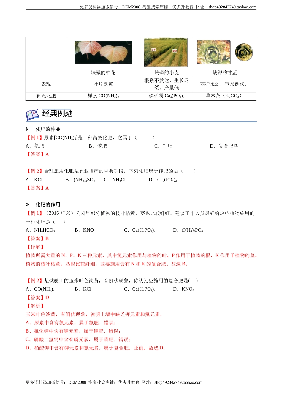 第12讲 化学肥料（解析版）.docx_第2页