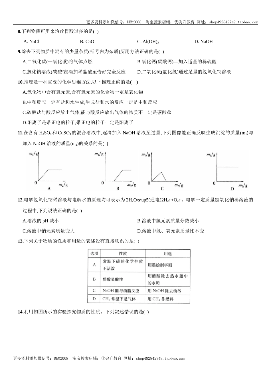 第十单元 酸和碱（人教版）.docx_第2页