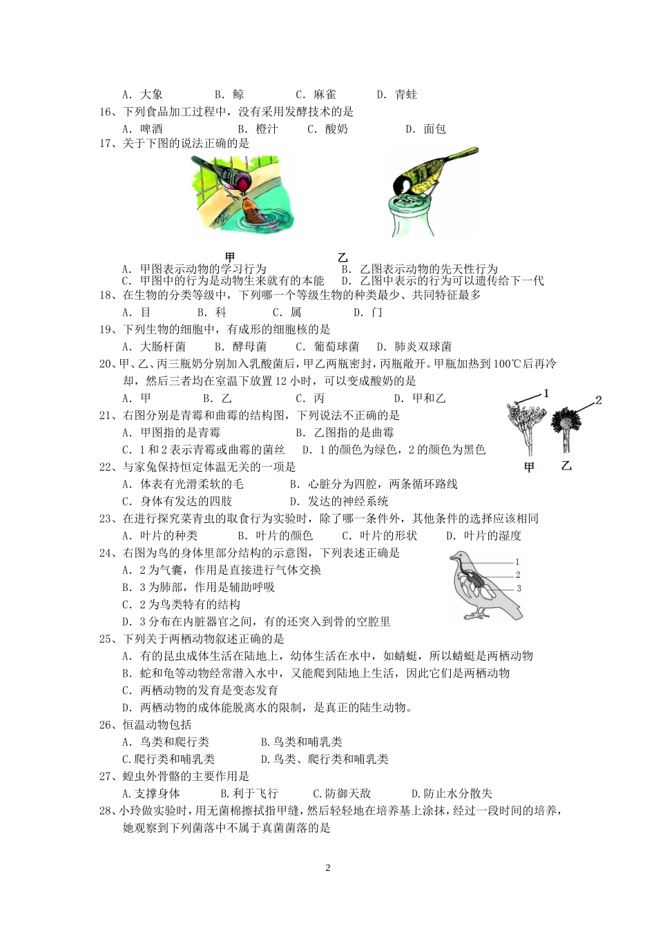 期末测试题8 （含答案）.doc_第2页