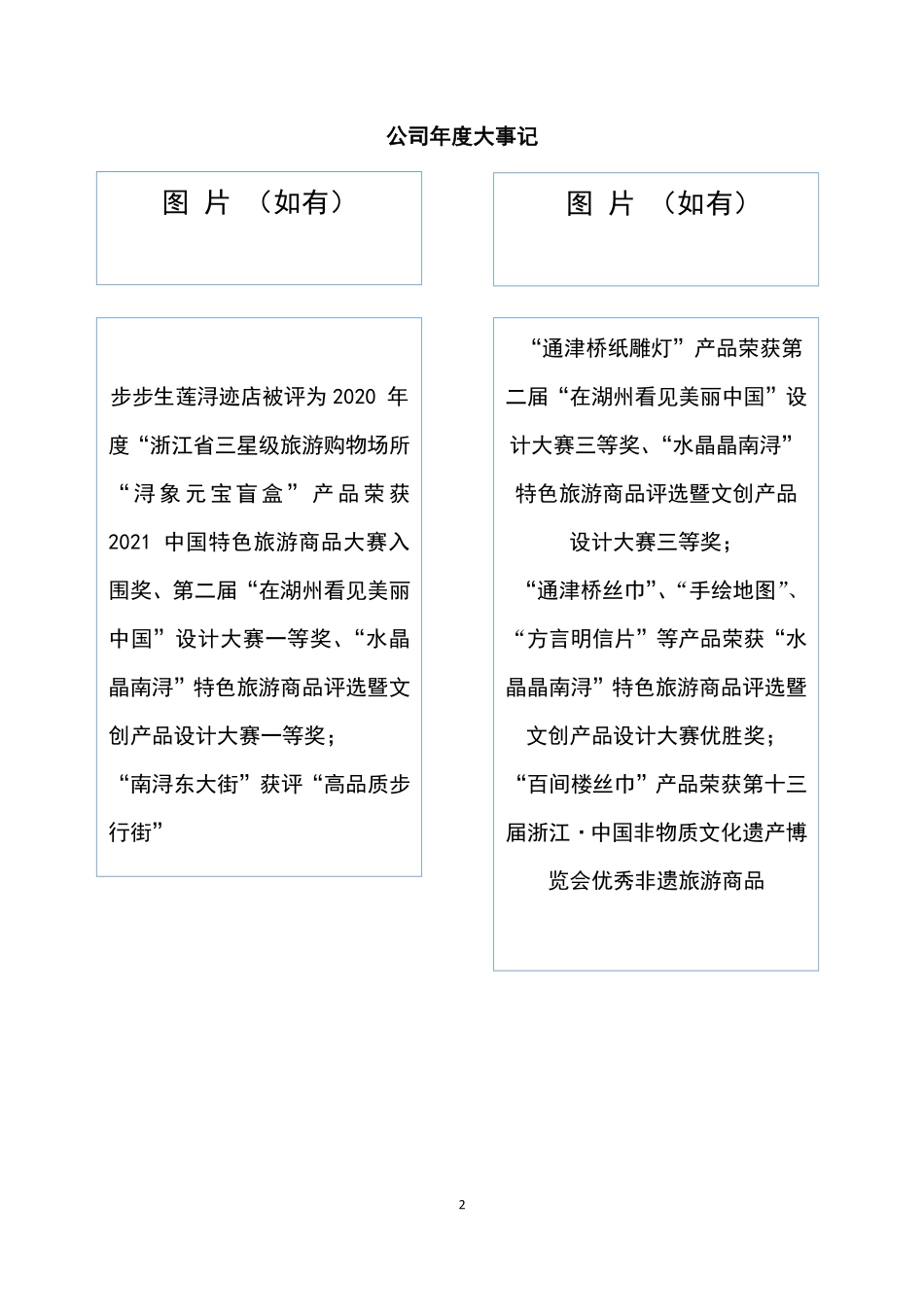 873536_2021_南浔古镇_2021年年度报告_2022-04-21.pdf_第2页