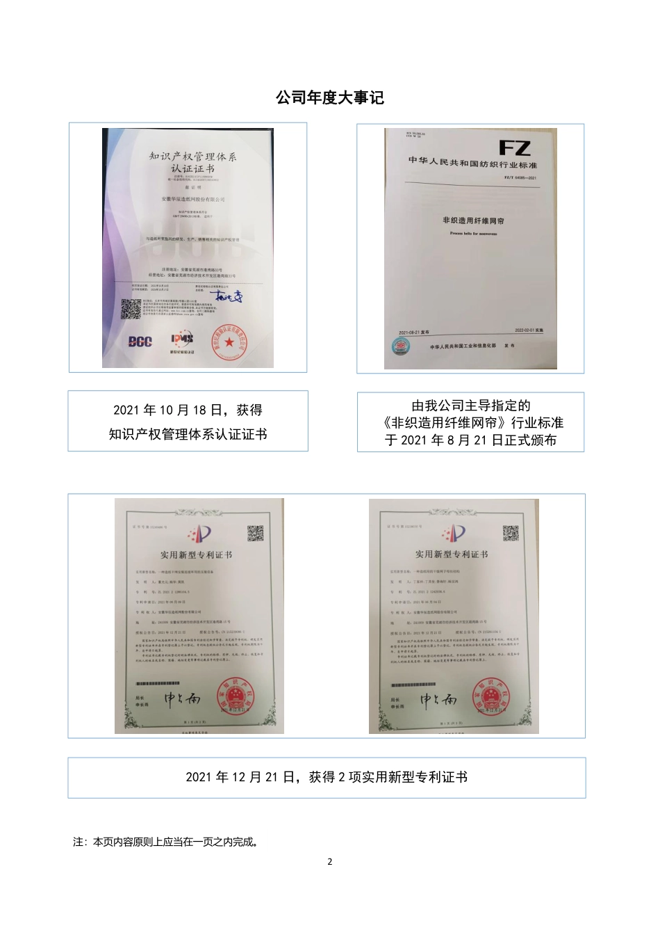 872521_2021_安徽华辰_2021年年度报告_2022-04-25.pdf_第2页