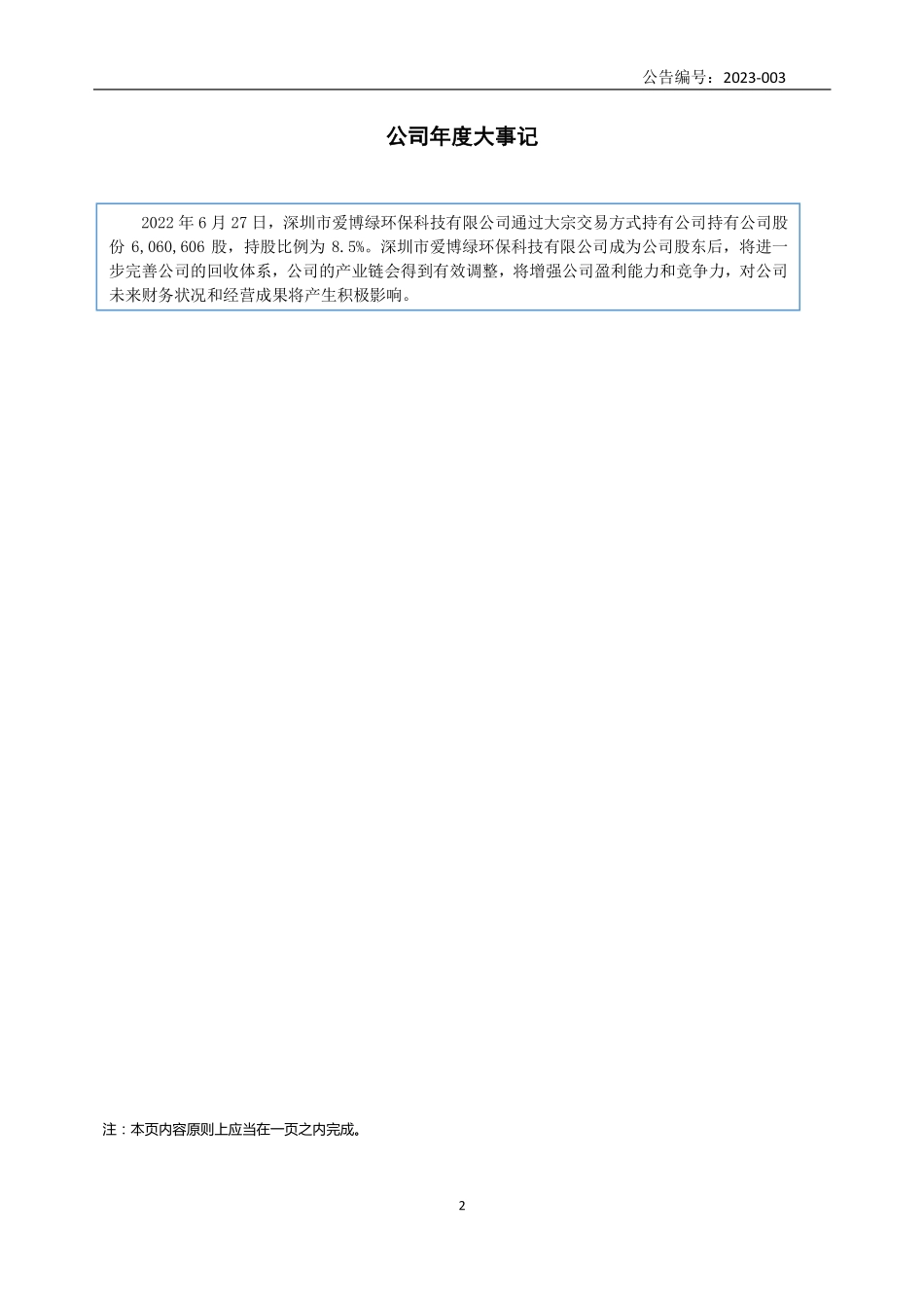 831516_2022_金科环保_2022年年度报告_2023-04-27.pdf_第2页